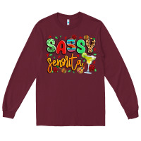 Burgundy sassy senorita Long Sleeve Tee - LillyAllenDesigns