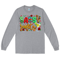 Heather Grey sassy senorita Long Sleeve Tee - LillyAllenDesigns