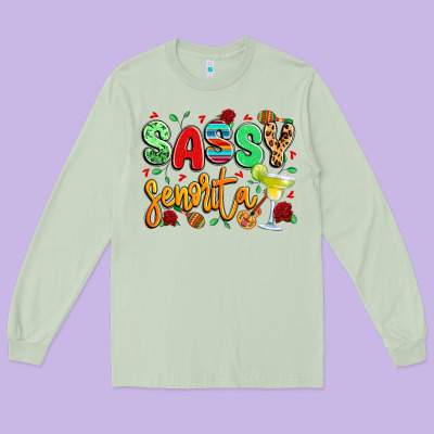 Sassy Senorita Long Sleeve Tee Designed By Lillyallendesigns
