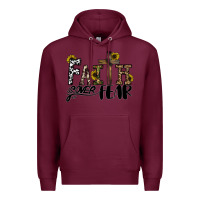 Burgundy faith over fear Premium Hoodie - CowhideDigitalArt