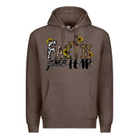Coffee faith over fear Premium Hoodie - CowhideDigitalArt