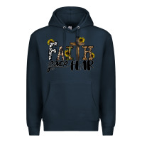 Navy faith over fear Premium Hoodie - CowhideDigitalArt