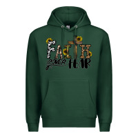Sports Green faith over fear Premium Hoodie - CowhideDigitalArt