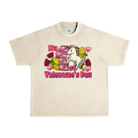 Sandshell My first valentine's day unicorn Urban Heavy Tee - FaDigitalArtStudio
