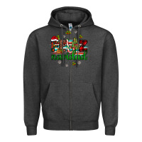 Charcoal Heather feliz navidad Zipper Hoodie - JahusDesignShop