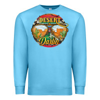 Ocean Blue desert darlin' sunglassess Premium Sweatshirt - JahusDesignShop