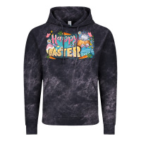 Cloud Black Happy Easter Vintage Hoodie - LillyAllenDesigns