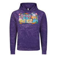 Cloud Purple Happy Easter Vintage Hoodie - LillyAllenDesigns