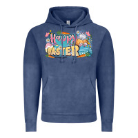 Vintage Denim Happy Easter Vintage Hoodie - LillyAllenDesigns