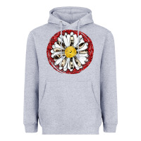 Heather Grey daisy Heavyweight Hoodie - JahusDesignShop
