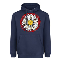 Navy daisy Heavyweight Hoodie - JahusDesignShop