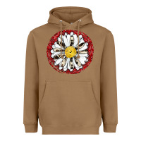 Toasted Coconut daisy Heavyweight Hoodie - JahusDesignShop