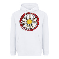 White daisy Heavyweight Hoodie - JahusDesignShop