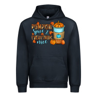 Navy Pumpkin spice and everything nice Urban Hoodie - RanaPortraitStore