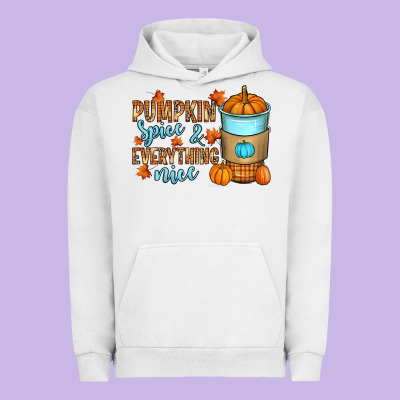 Pumpkin Spice And Everything Nice Urban Hoodie Designed By Ranaportraitstore
