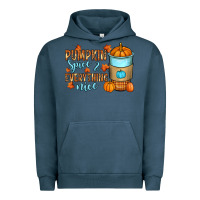 Pigment Midnight Navy Pumpkin spice and everything nice Urban Hoodie - RanaPortraitStore