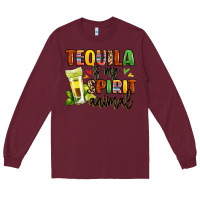 Burgundy tequila is my spirit animal Long Sleeve Tee - LillyAllenDesigns