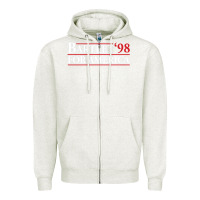 Oatmeal Heather barlet for america Zipper Hoodie - maiPhamDesign