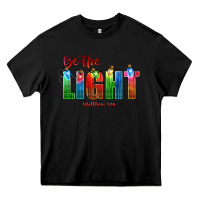 Black be the light matthew 5 14 Heavy Core Tee - CowGirlArtShop