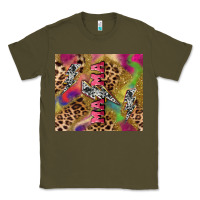 Army Green Colorful leopard lightning bolt tumbler mother's Classic Tee - HowdyJamesFarm