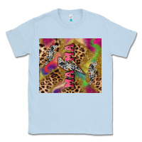 Dusty Blue Colorful leopard lightning bolt tumbler mother's Classic Tee - HowdyJamesFarm