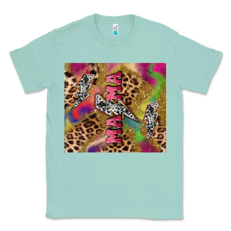 Colorful Leopard Lightning Bolt Tumbler Mother's Classic Tee by HowdyJamesFarm | Teevron