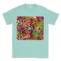 Seafoam Colorful leopard lightning bolt tumbler mother's Classic Tee - HowdyJamesFarm