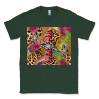 Sports Green Colorful leopard lightning bolt tumbler mother's Classic Tee - HowdyJamesFarm