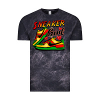Cloud Black sneaker girl Vintage Tee - FaDigitalArtStudio