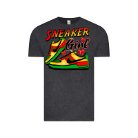 Vintage Black sneaker girl Vintage Tee - FaDigitalArtStudio