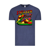 Vintage Denim sneaker girl Vintage Tee - FaDigitalArtStudio