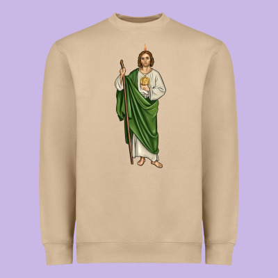San Judas1 Heavyweight Sweatshirt Designed By Jahusdesignshop