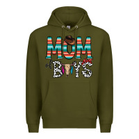 Army Green mom of boys Premium Hoodie - CowhideDigitalArt