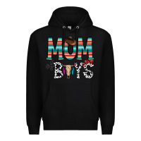 Black mom of boys Premium Hoodie - CowhideDigitalArt