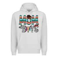 Dove Grey mom of boys Premium Hoodie - CowhideDigitalArt
