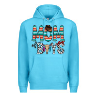 Ocean Blue mom of boys Premium Hoodie - CowhideDigitalArt