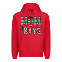 Red mom of boys Premium Hoodie - CowhideDigitalArt
