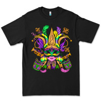 Black mardi gras mask Premium Tee - OliviaCreatesArt