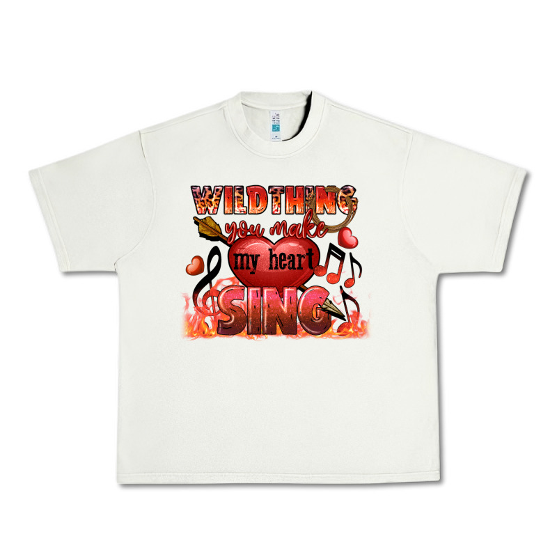 Valentine's Day Wild Thing You Make My Heart Sing Urban Heavy Tee by FaDigitalArtStudio | Teevron