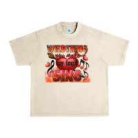 Sandshell Valentine's Day Wild Thing You Make My Heart Sing Urban Heavy Tee - FaDigitalArtStudio