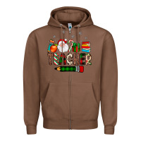 Chestnut teacher Christmas Zipper Hoodie - JahusDesignShop