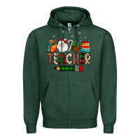 Sports Green teacher Christmas Zipper Hoodie - JahusDesignShop