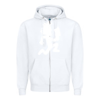 White hatchetman Zipper Hoodie - maiPhamDesign
