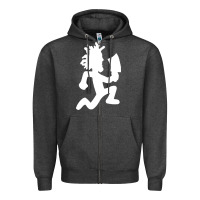 Charcoal Heather hatchetman Zipper Hoodie - maiPhamDesign