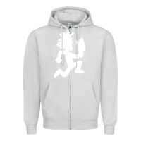 Dove Grey hatchetman Zipper Hoodie - maiPhamDesign