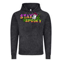 Vintage Black Stay Spooky Vintage Hoodie - CowhideDigitalArt
