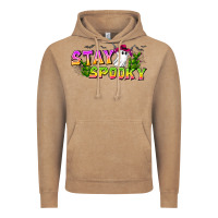 Vintage Coffee Stay Spooky Vintage Hoodie - CowhideDigitalArt