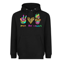 Black peace love summer Heavyweight Hoodie - JahusDesignShop