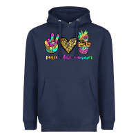 Navy peace love summer Heavyweight Hoodie - JahusDesignShop