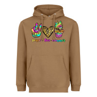 Toasted Coconut peace love summer Heavyweight Hoodie - JahusDesignShop